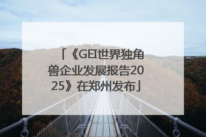 《GEI世界独角兽企业发展报告2025》在郑州发布