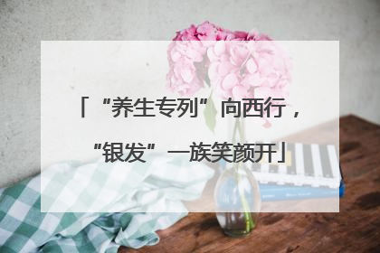 “养生专列”向西行，“银发”一族笑颜开