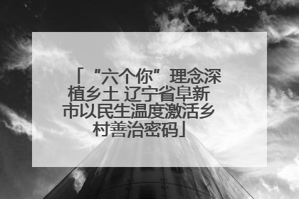“六个你”理念深植乡土 辽宁省阜新市以民生温度激活乡村善治密码