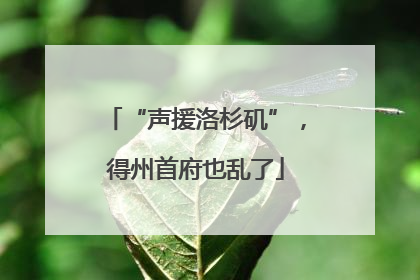 “声援洛杉矶”，得州首府也乱了