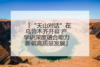 “天山对话”在乌鲁木齐开幕 产学研深度融合助力新疆高质量发展