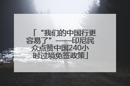 “我们的中国行更容易了”——印尼民众点赞中国240小时过境免签政策