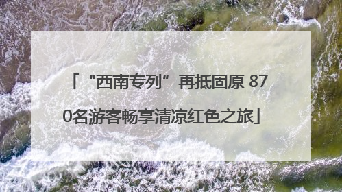 “西南专列”再抵固原 870名游客畅享清凉红色之旅