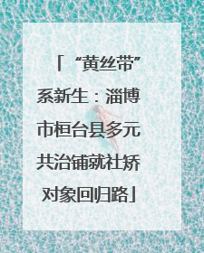 “黄丝带”系新生：淄博市桓台县多元共治铺就社矫对象回归路