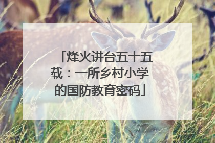 烽火讲台五十五载：一所乡村小学的国防教育密码