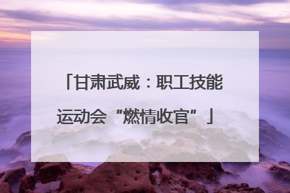 甘肃武威：职工技能运动会“燃情收官”