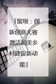 留坝：创新创意大赛激活和美乡村建设新动能