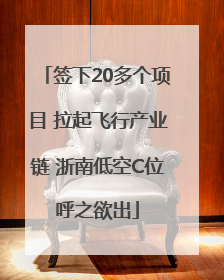 签下20多个项目 拉起飞行产业链 浙南低空C位呼之欲出