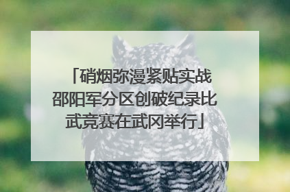 硝烟弥漫紧贴实战 邵阳军分区创破纪录比武竞赛在武冈举行