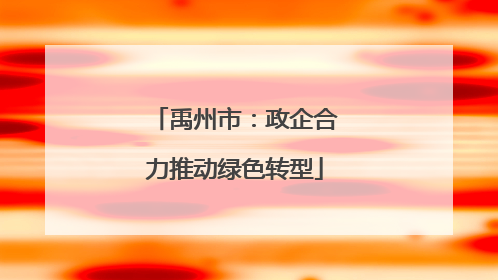 禹州市：政企合力推动绿色转型