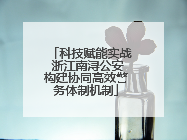 科技赋能实战 浙江南浔公安构建协同高效警务体制机制