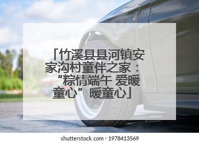 竹溪县县河镇安家沟村童伴之家：“粽情端午 爱暖童心”暖童心