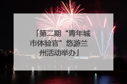 第二期“青年城市体验官”悠游兰州活动举办