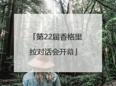 第22届香格里拉对话会开幕
