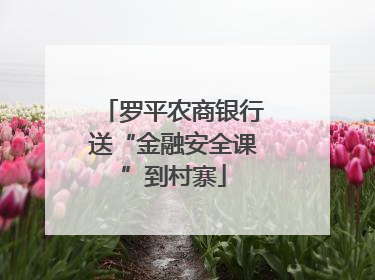 罗平农商银行送“金融安全课”到村寨