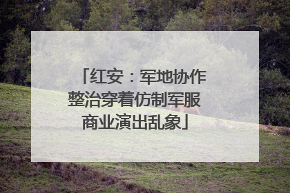红安：军地协作整治穿着仿制军服商业演出乱象