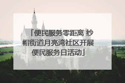 便民服务零距离 纱帽街道月亮湾社区开展便民服务日活动