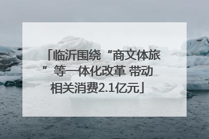 临沂围绕“商文体旅”等一体化改革 带动相关消费2.1亿元