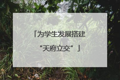 为学生发展搭建“天府立交”