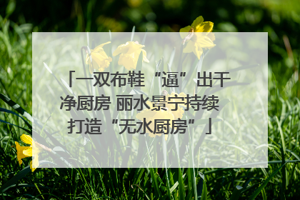 一双布鞋“逼”出干净厨房 丽水景宁持续打造“无水厨房”