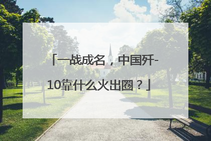 一战成名，中国歼-10靠什么火出圈？