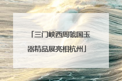 三门峡西周虢国玉器精品展亮相杭州