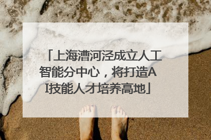 上海漕河泾成立人工智能分中心，将打造AI技能人才培养高地