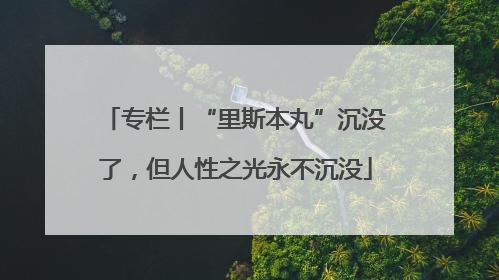 专栏丨“里斯本丸”沉没了，但人性之光永不沉没
