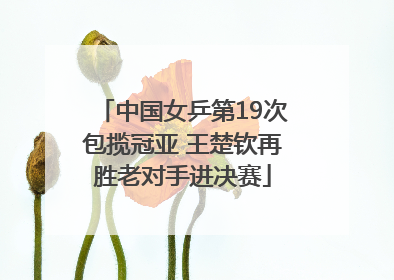 中国女乒第19次包揽冠亚 王楚钦再胜老对手进决赛