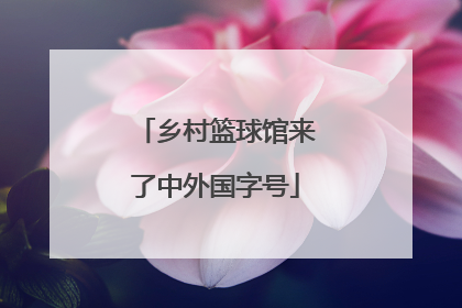 乡村篮球馆来了中外国字号