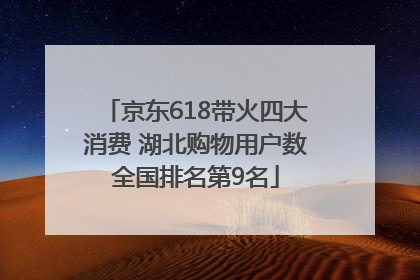 京东618带火四大消费 湖北购物用户数全国排名第9名