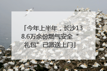 今年上半年，长沙138.6万余份燃气安全“礼包”已派送上门