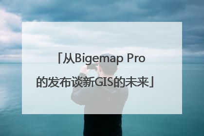 从Bigemap Pro的发布谈新GIS的未来