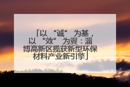 以 “诚” 为基，以 “效” 为翼：淄博高新区揽获新型环保材料产业新引擎