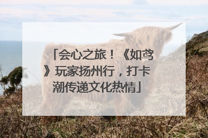 会心之旅！《如鸢》玩家扬州行，打卡潮传递文化热情