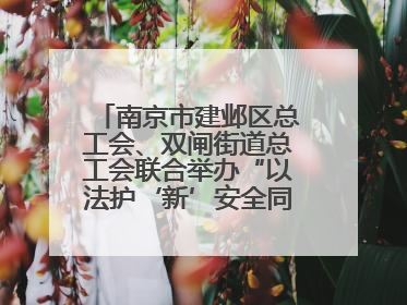 南京市建邺区总工会、双闸街道总工会联合举办“以法护‘新’安全同行”暨劳模宣讲进工地服务活动