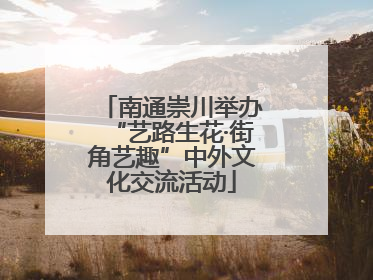 南通崇川举办“艺路生花·街角艺趣”中外文化交流活动