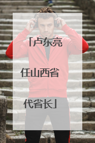 卢东亮任山西省代省长
