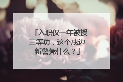入职仅一年被授三等功，这个戍边新警凭什么？