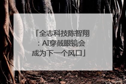全志科技陈智翔：AI穿戴眼镜会成为下一个风口