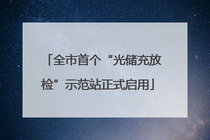 全市首个“光储充放检”示范站正式启用