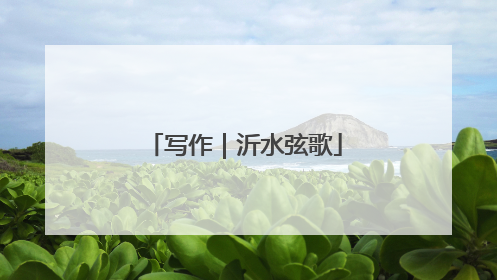 写作｜沂水弦歌