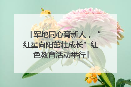 军地同心育新人，“红星向阳茁壮成长”红色教育活动举行