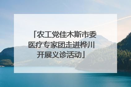农工党佳木斯市委医疗专家团走进桦川开展义诊活动