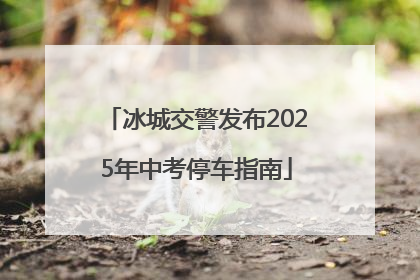 冰城交警发布2025年中考停车指南