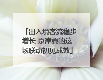 出入境客流稳步增长 京津冀的这场联动初见成效