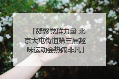 凝聚党群力量 北京大屯街道第三届趣味运动会热闹非凡