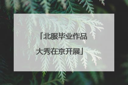 北服毕业作品大秀在京开展