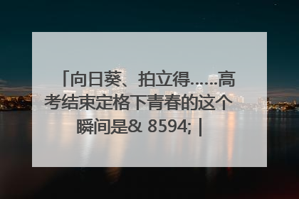 向日葵、拍立得……高考结束定格下青春的这个瞬间是& 8594;｜2025四川高考