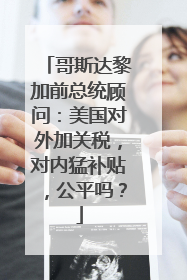 哥斯达黎加前总统顾问：美国对外加关税，对内猛补贴，公平吗？
